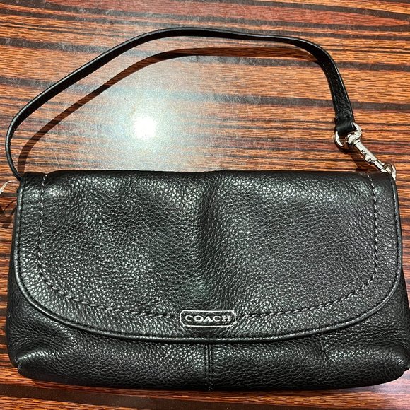 Coach Handbags - COACH Long Wristlet Flap Snap Closure